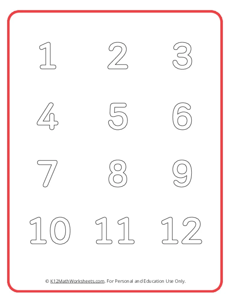 Bubble Numbers K12 Math Worksheets Bubble Numbers K12 Math Worksheets