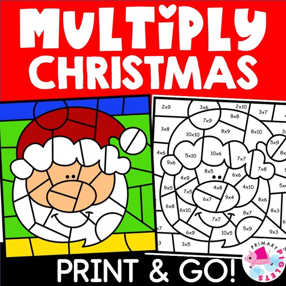 CHRISTMAS MULTIPLICATION COLOR BY NUMBER CODE WORKSHEETS Made By CHRISTMAS MULTIPLICATION COLOR BY NUMBER CODE WORKSHEETS Made By