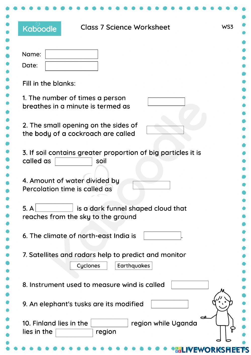 Class 7 Science Worksheet Mix 3 Worksheet Live Worksheets Class 7 Science Worksheet Mix 3 Worksheet Live Worksheets