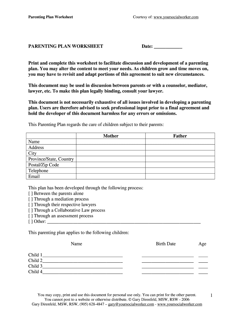 Co Parenting Worksheets Pdf Fill Out amp Sign Online DocHub Co Parenting Worksheets Pdf Fill Out amp Sign Online DocHub