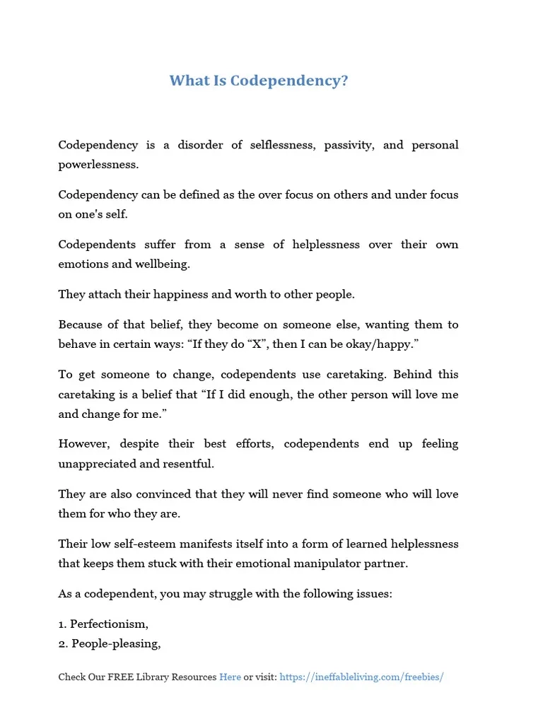 Free Printable Codependency Worksheets Free Printable Codependency Worksheets