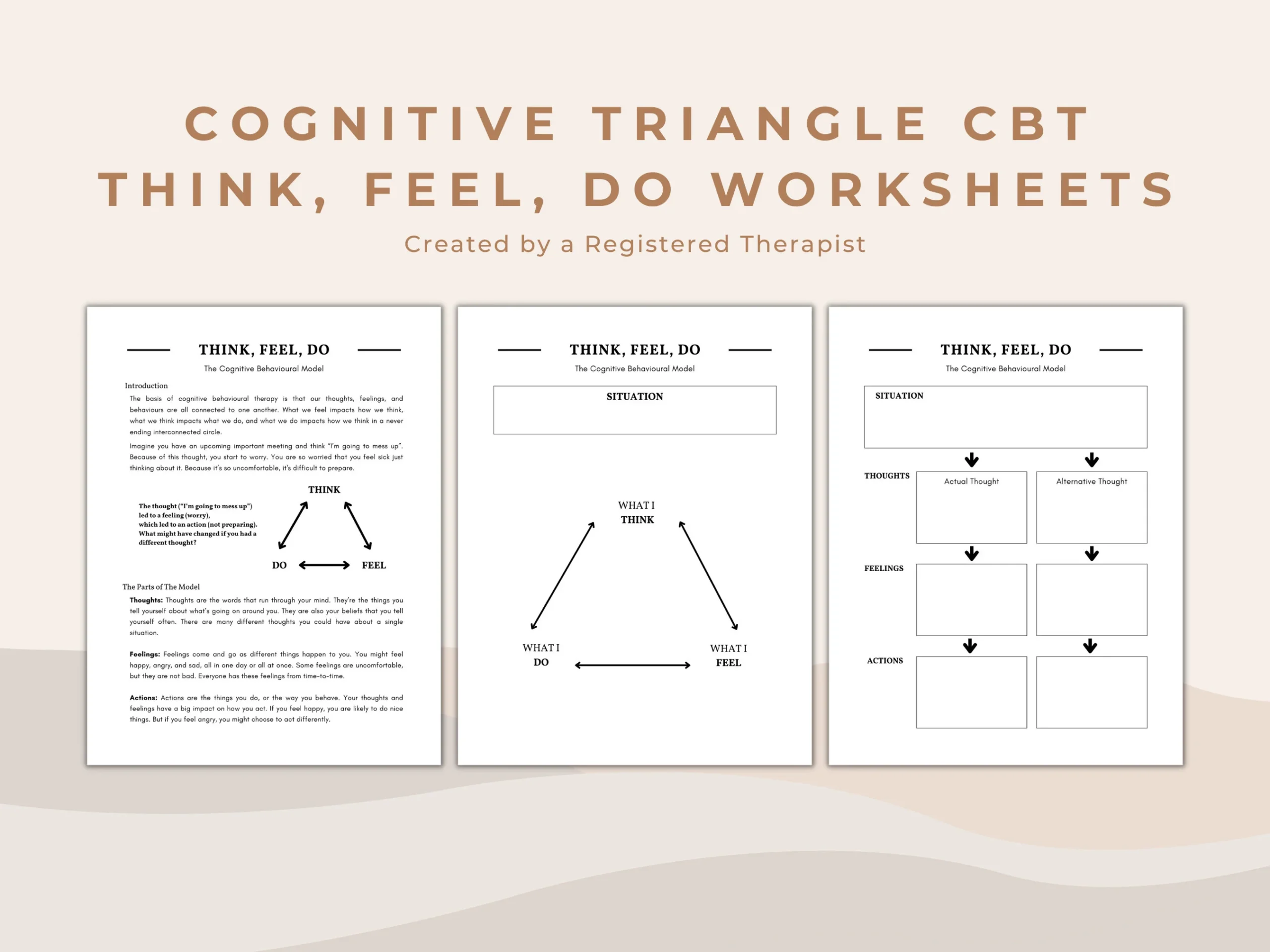 Printable Cbt Triangle Worksheet Printable Cbt Triangle Worksheet