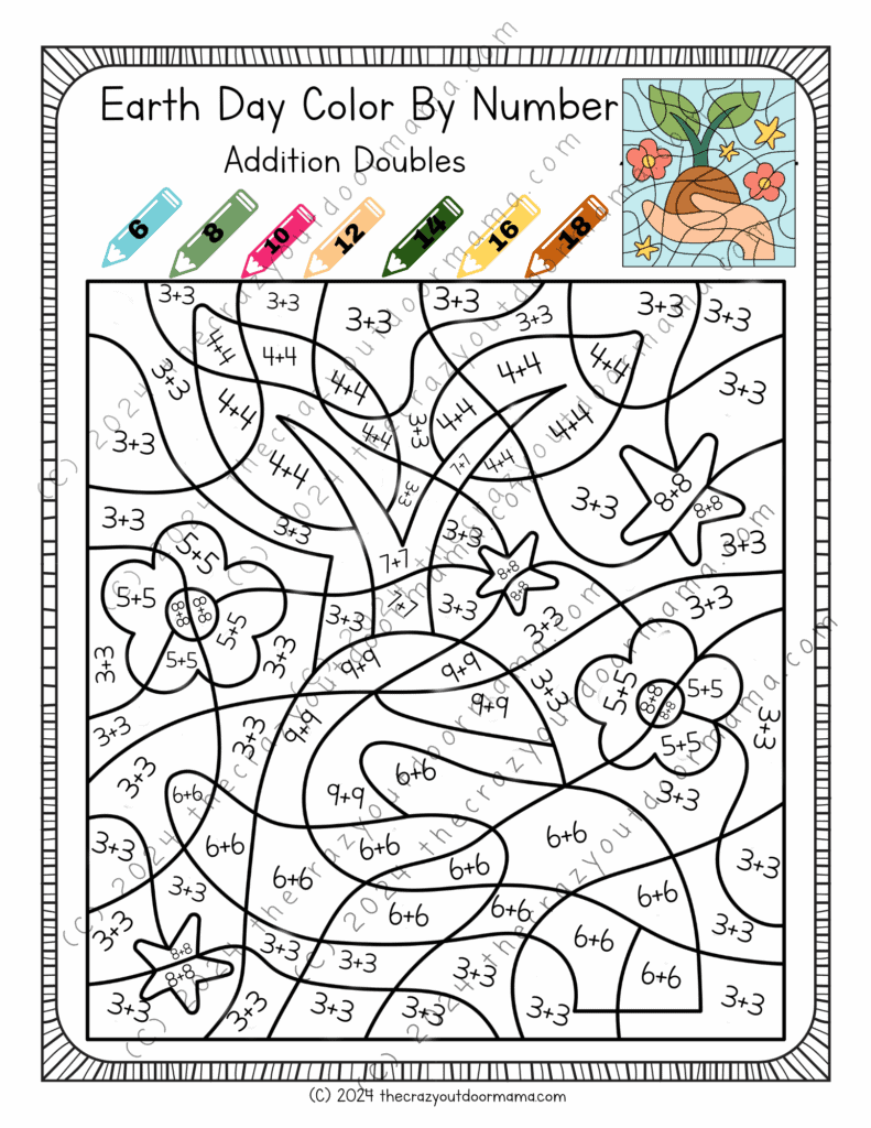Color By Number Earth Day Printables Sight Words Digraphs Color By Number Earth Day Printables Sight Words Digraphs