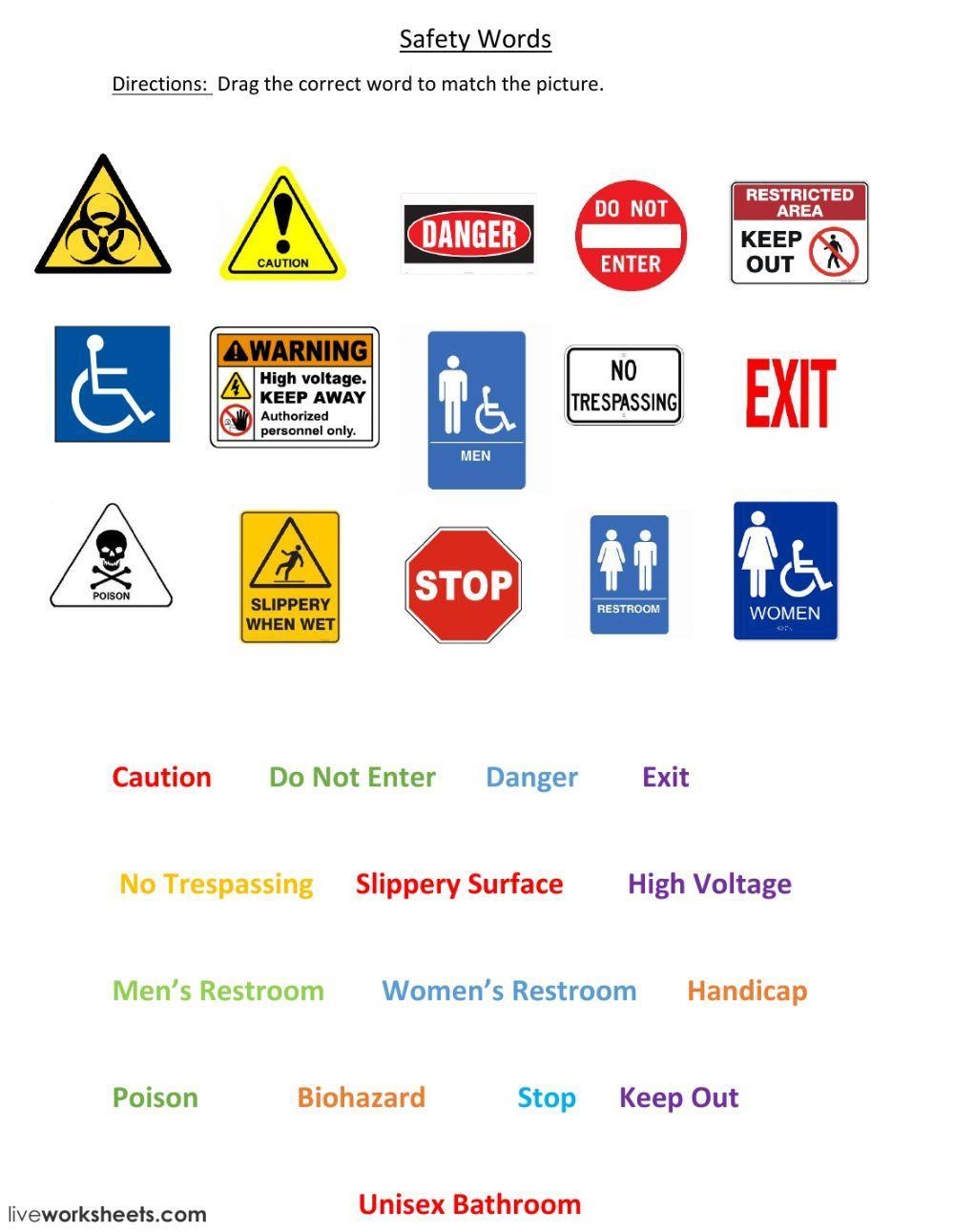 Community Signs Worksheet For Elementary Live Worksheets Community Signs Worksheet For Elementary Live Worksheets