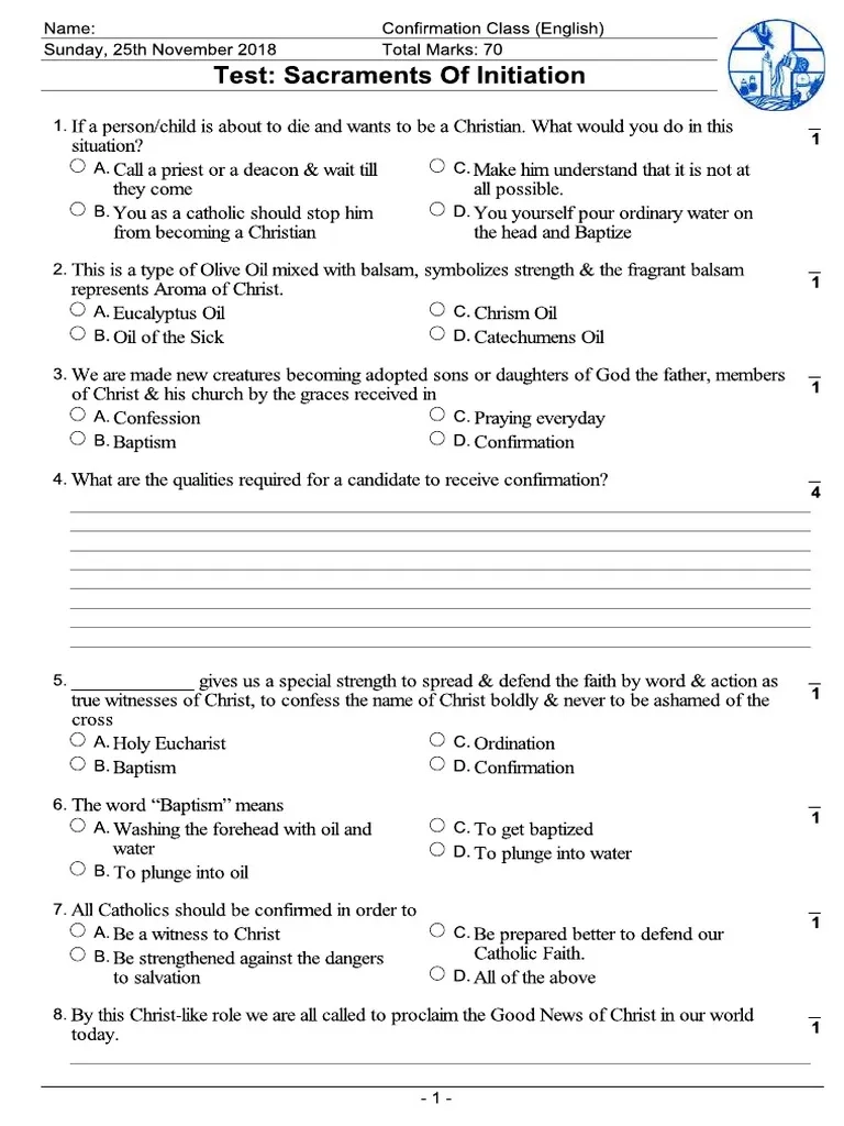 Free Printable Confirmation Worksheets Free Printable Confirmation Worksheets