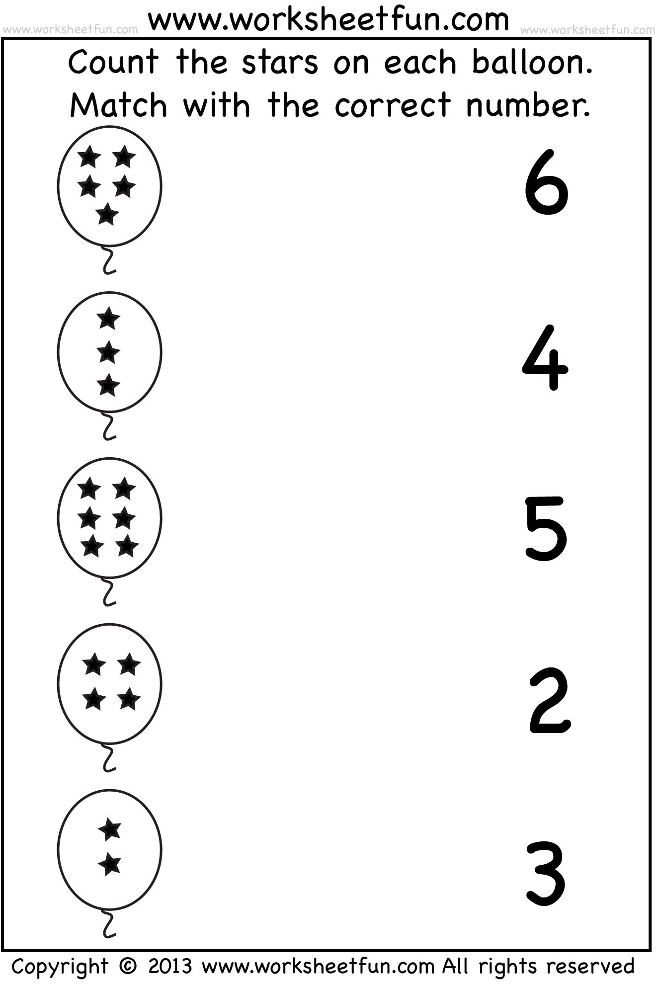 Count And Match One Worksheet FREE Printable Worksheets Count And Match One Worksheet FREE Printable Worksheets