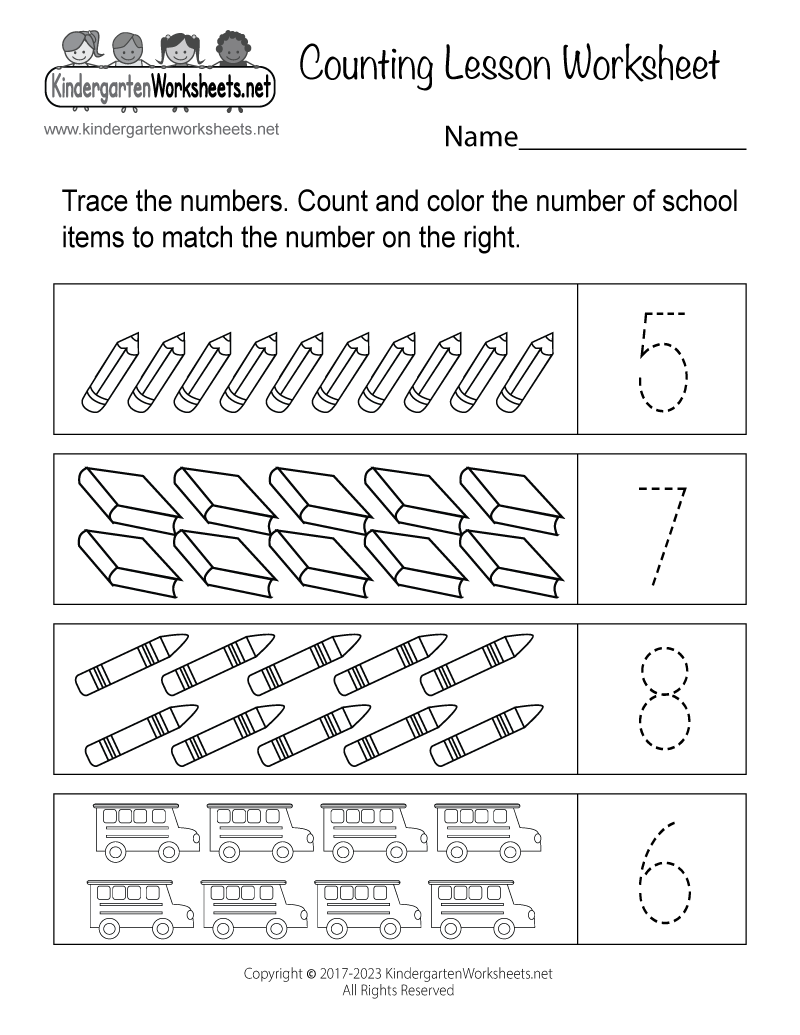 Counting Lesson Worksheet Free Printable Digital amp PDF Counting Lesson Worksheet Free Printable Digital amp PDF