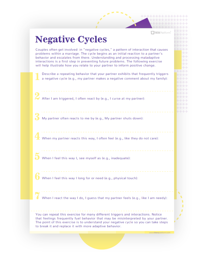 Couples Therapy Worksheets Couples Therapy Worksheets
