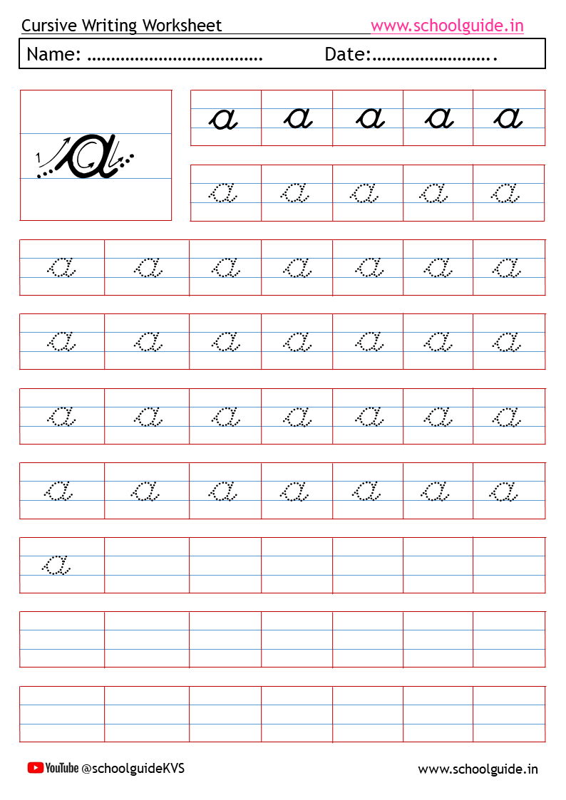 Cursive Writing English Alphabet Small Letters Cursive Writing English Alphabet Small Letters