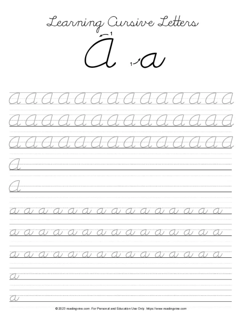 Cursive Writing Worksheets Printable Cursive Writing Worksheets Printable