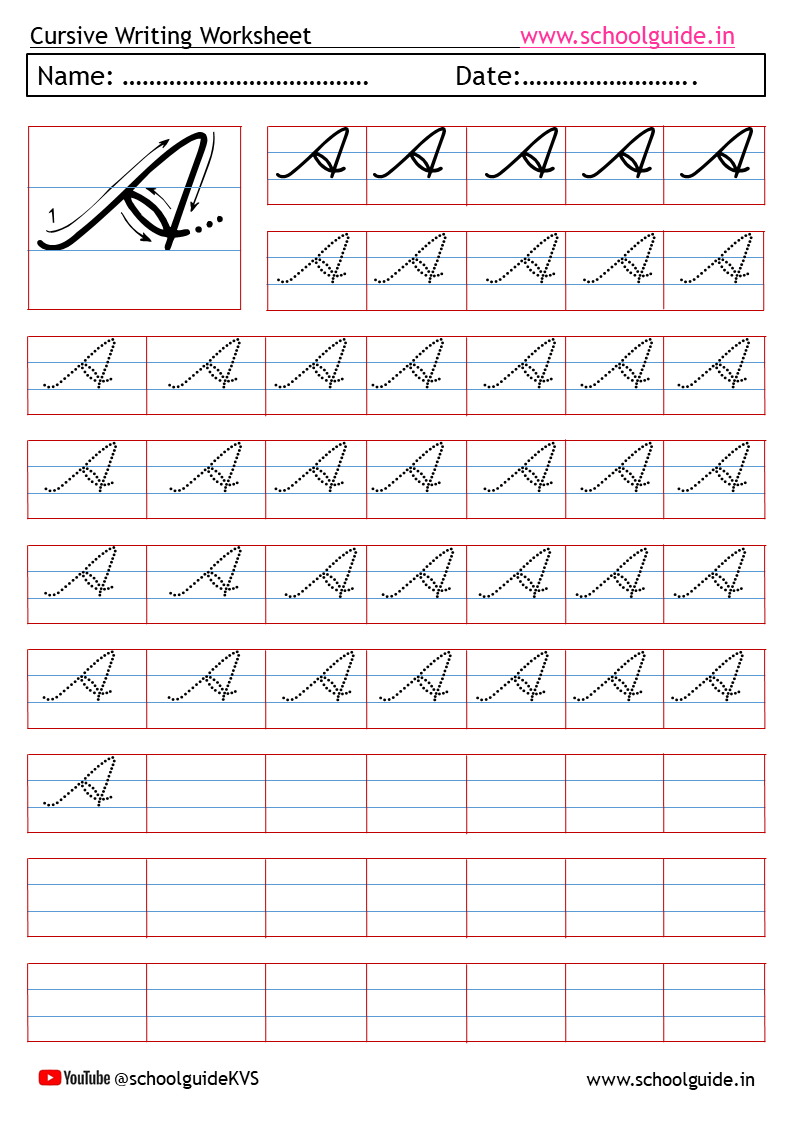 Cursive Handwriting Worksheets Free Printable Cursive Handwriting Worksheets Free Printable