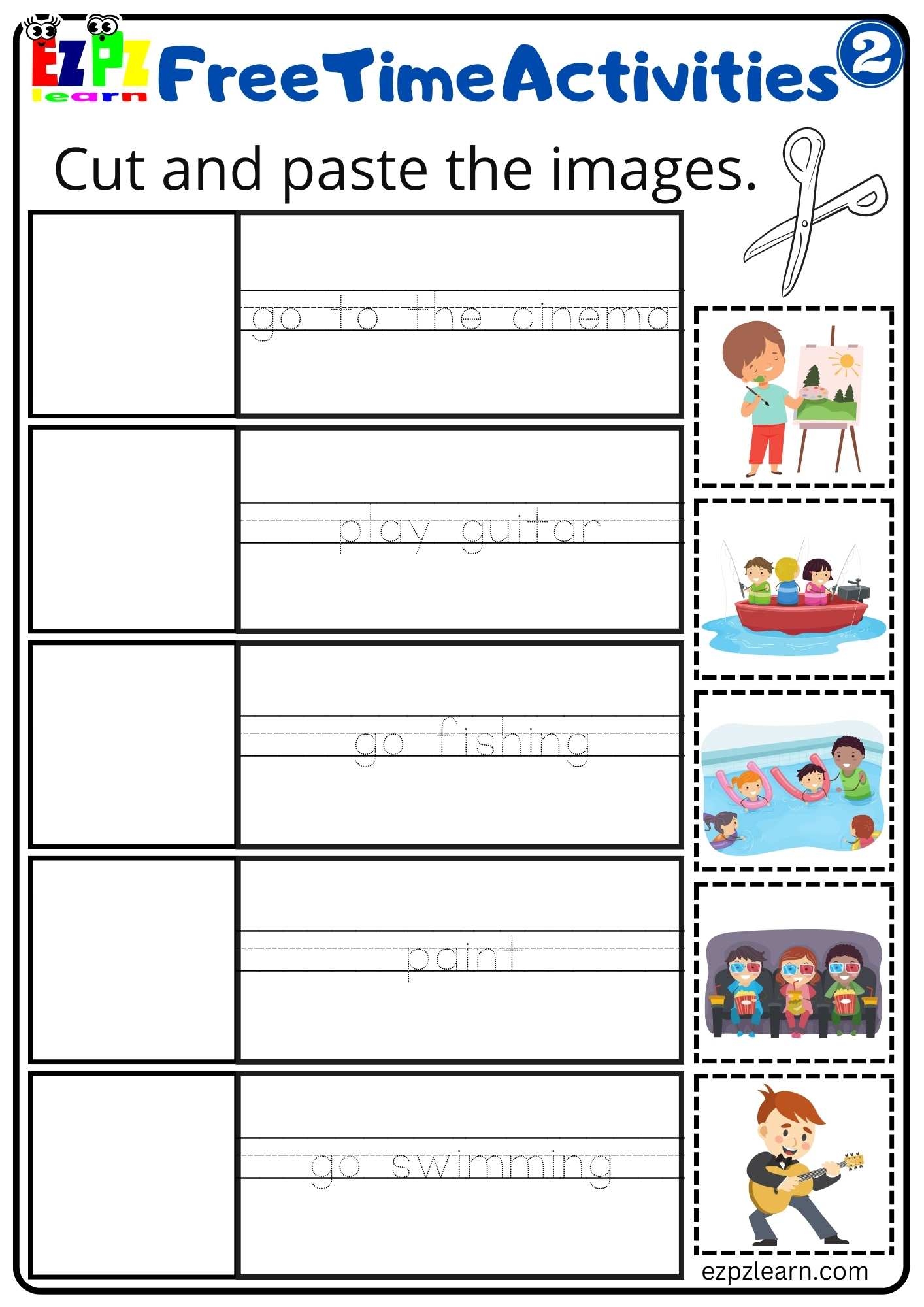 Cut And Paste Activity For Children And ESL Students PDF Download Cut And Paste Activity For Children And ESL Students PDF Download