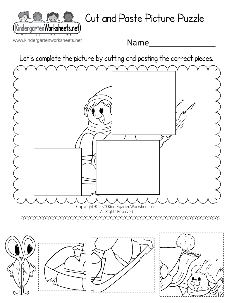 Cut And Paste Picture Puzzle Worksheet Free Printable Digital Cut And Paste Picture Puzzle Worksheet Free Printable Digital