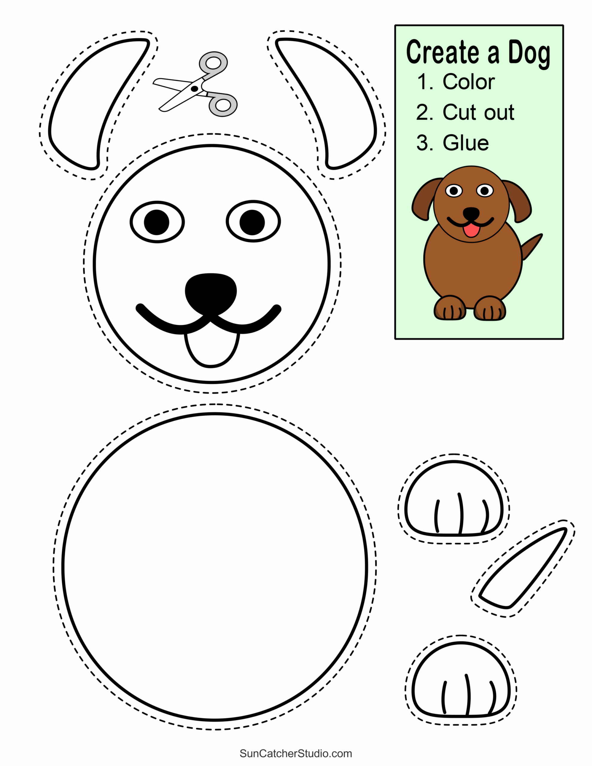 Printable Cut And Paste Craft Worksheets Printable Cut And Paste Craft Worksheets