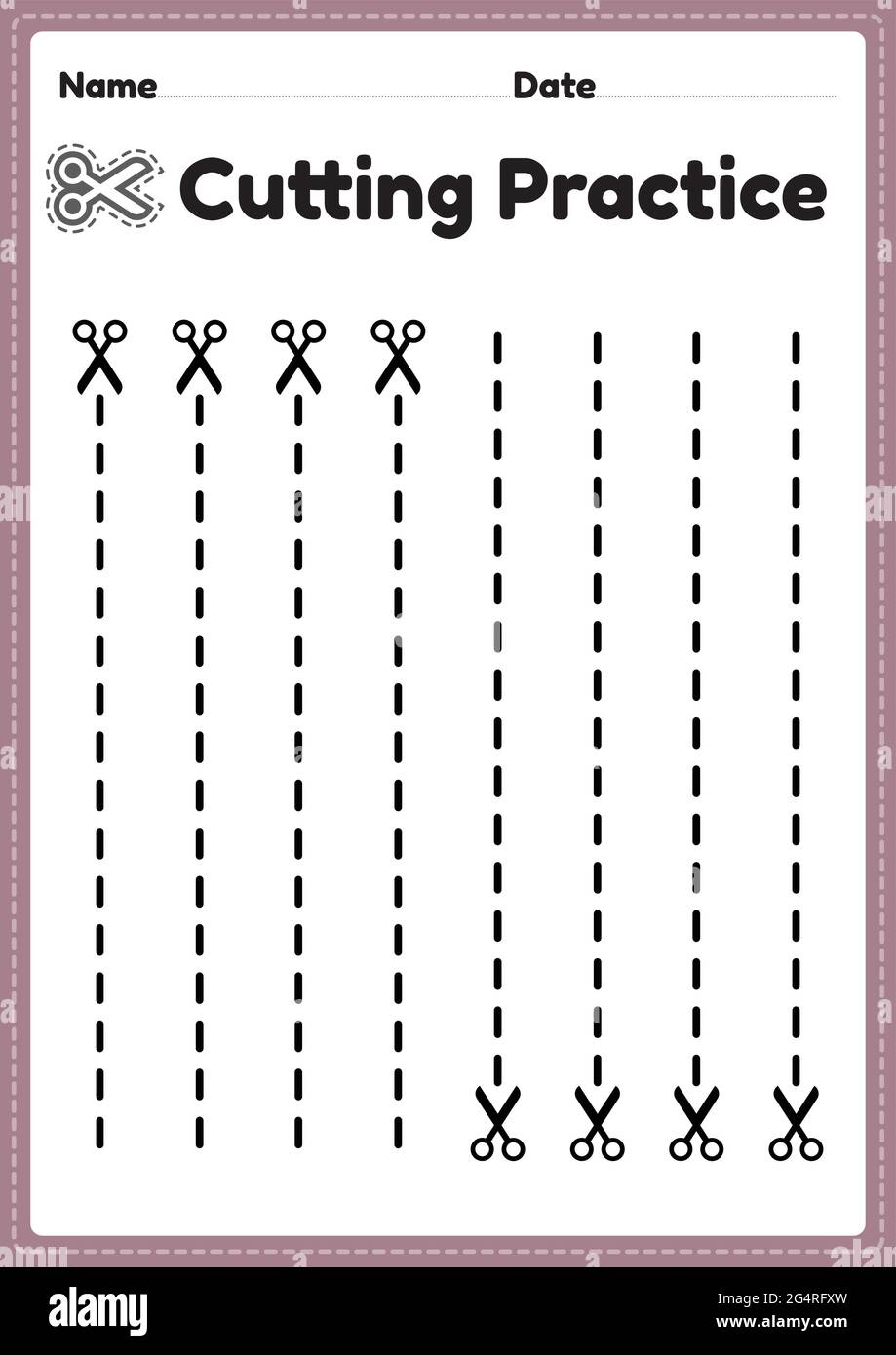 Cutting Activity Printable For Preschool And Kindergarten Kids To Cutting Activity Printable For Preschool And Kindergarten Kids To