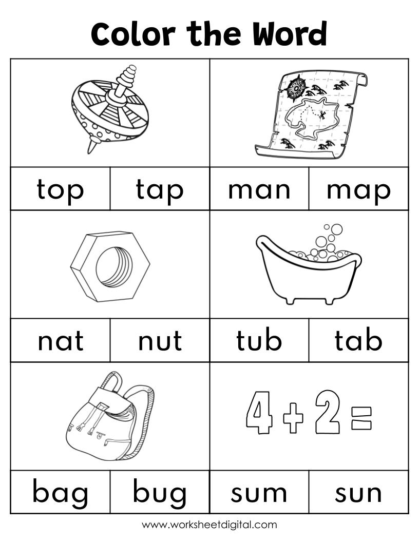 CVC Words Say And Write The CVC Words Phonics Worksheets CVC Words Say And Write The CVC Words Phonics Worksheets