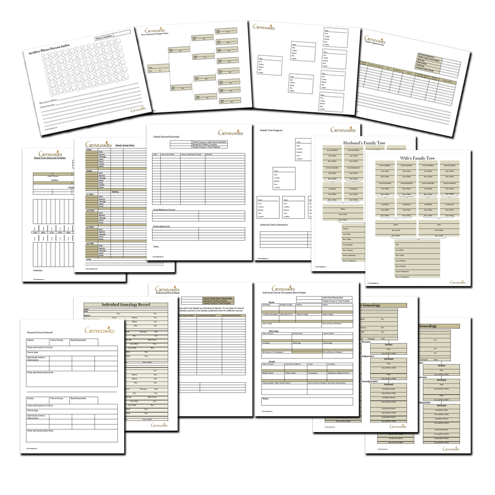 Free Printable Genealogy Forms Individual Worksheet Free Printable Genealogy Forms Individual Worksheet