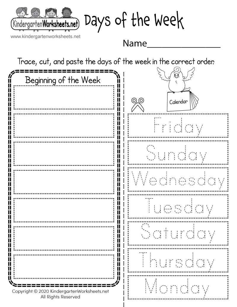Days Of The Week Worksheet Free Printable Digital amp PDF Days Of The Week Worksheet Free Printable Digital amp PDF
