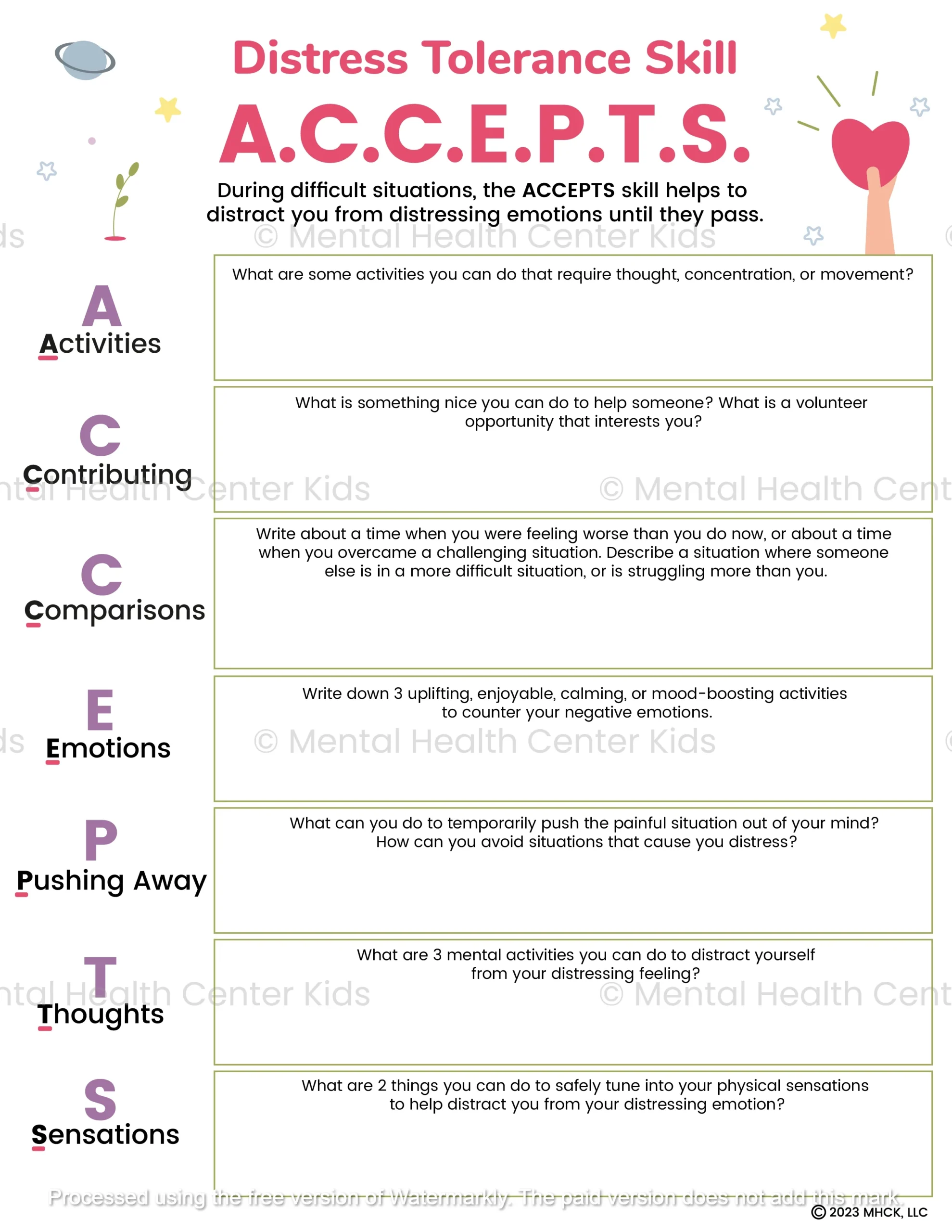 Dbt Printable Worksheets Dbt Printable Worksheets