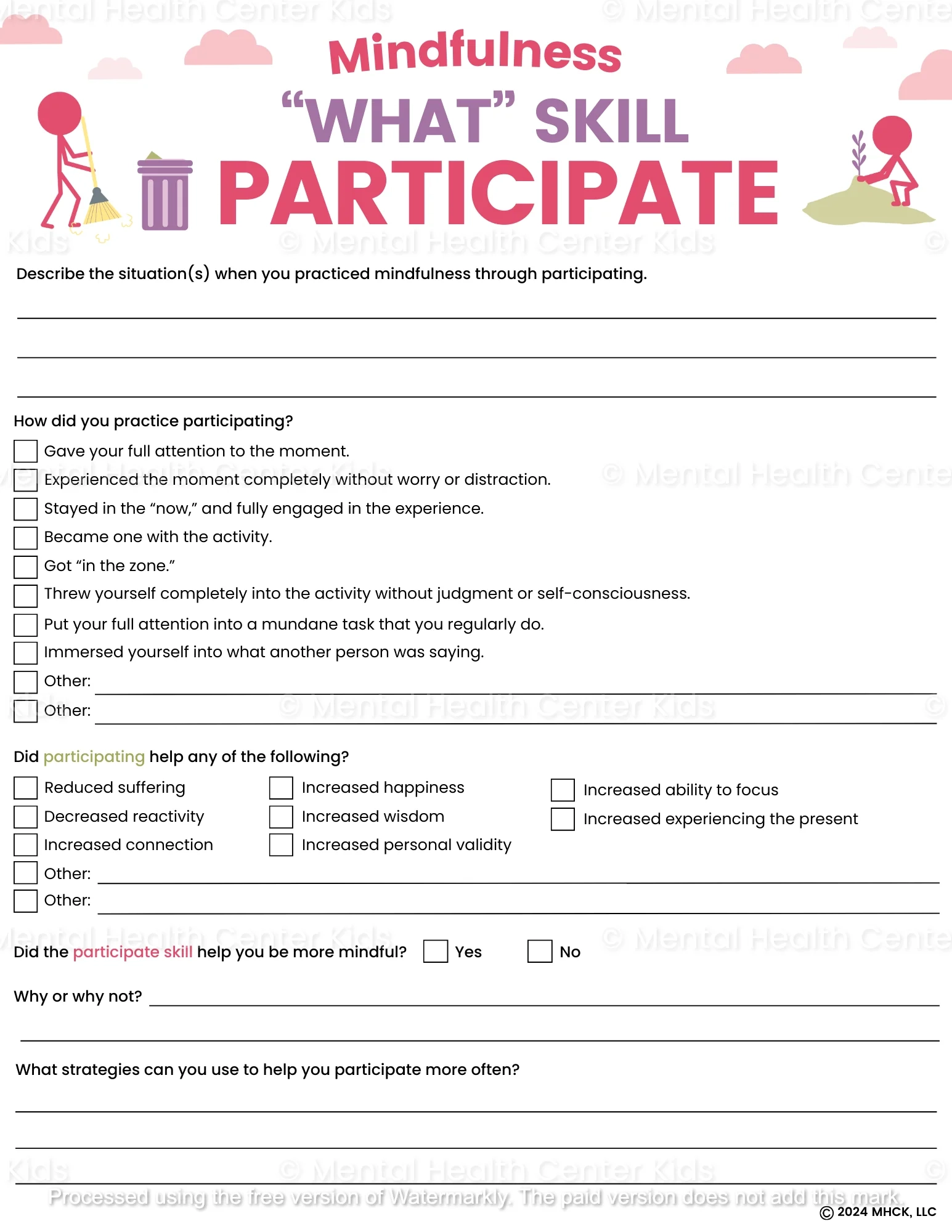 Printable Dbt Worksheets