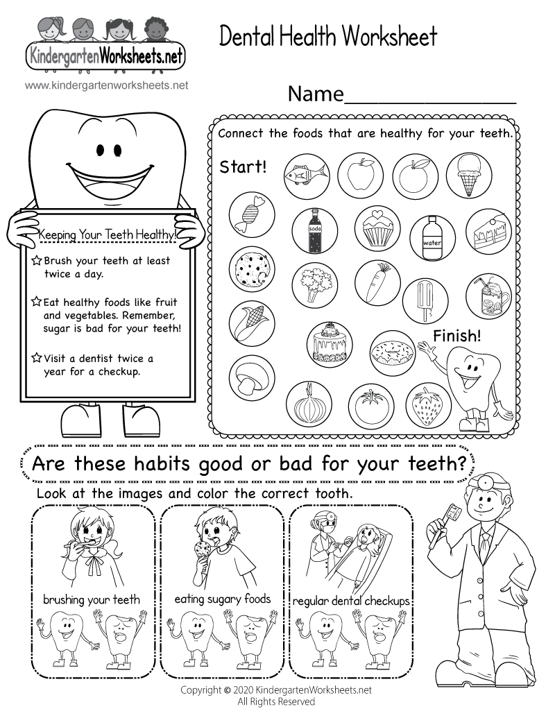 Dental Health Worksheet Free Printable Digital amp PDF Dental Health Worksheet Free Printable Digital amp PDF