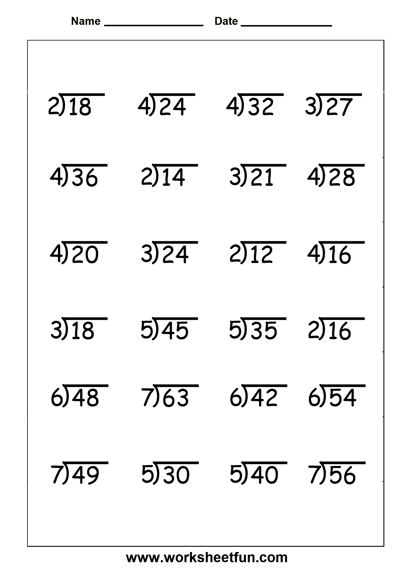 Division 4 Worksheets Free Printable Math Worksheets Division Division 4 Worksheets Free Printable Math Worksheets Division