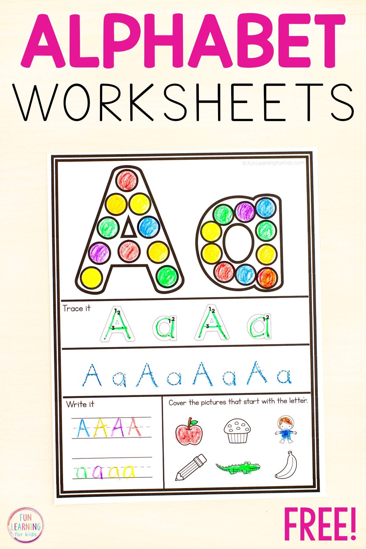 Dot The Letter Alphabet Worksheets Dot The Letter Alphabet Worksheets