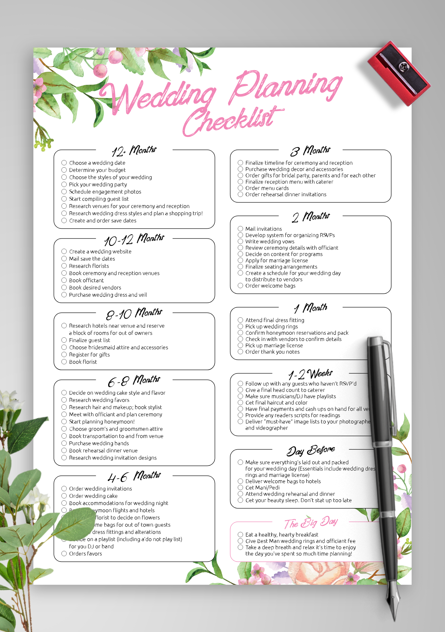 Free Printable Wedding Planner Worksheets Free Printable Wedding Planner Worksheets
