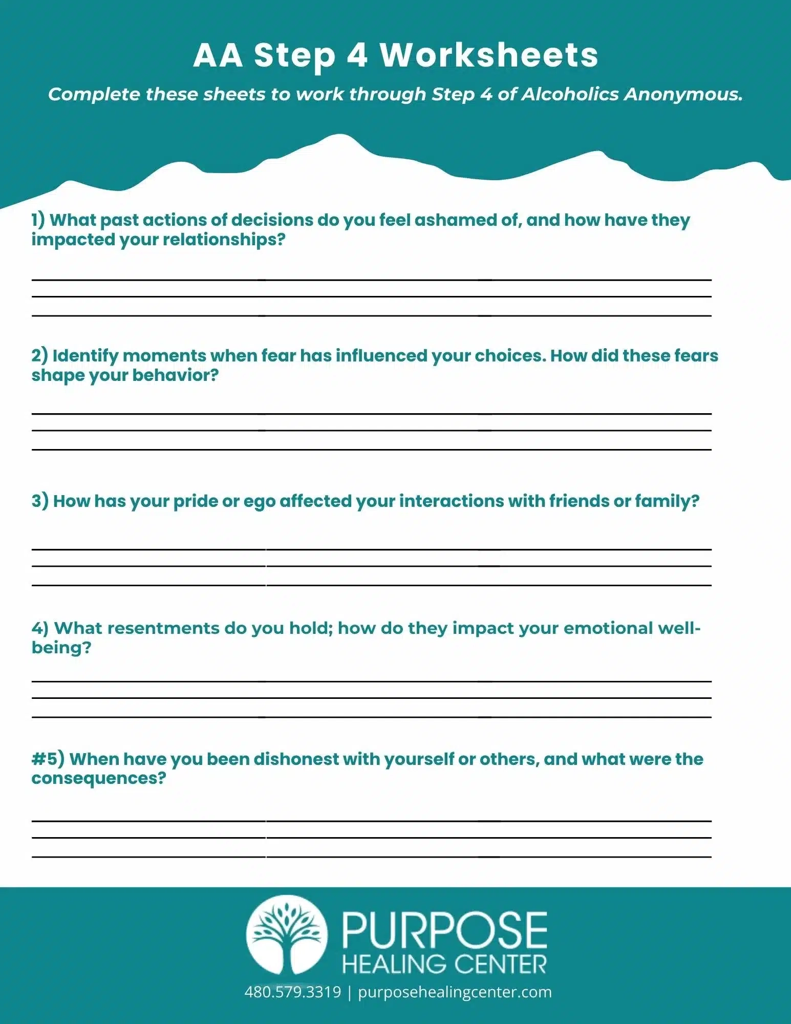 Downloadable AA Step 4 Worksheet Purpose Get Support Downloadable AA Step 4 Worksheet Purpose Get Support