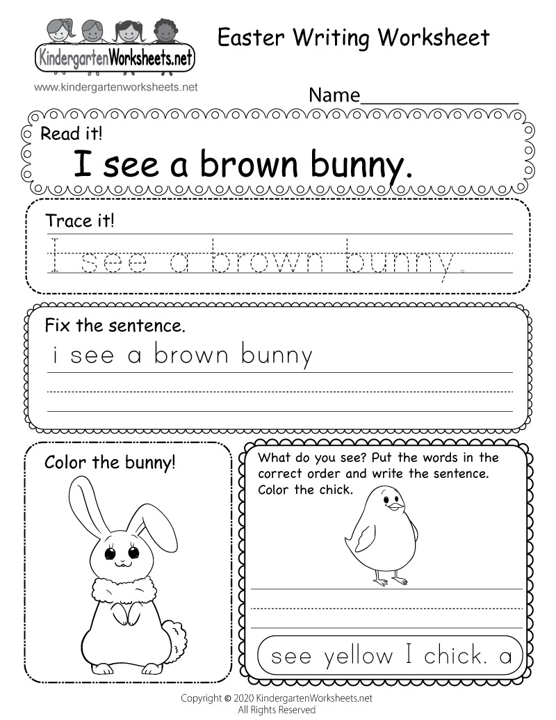 Easter Writing Worksheet Free Printable Digital amp PDF Easter Writing Worksheet Free Printable Digital amp PDF