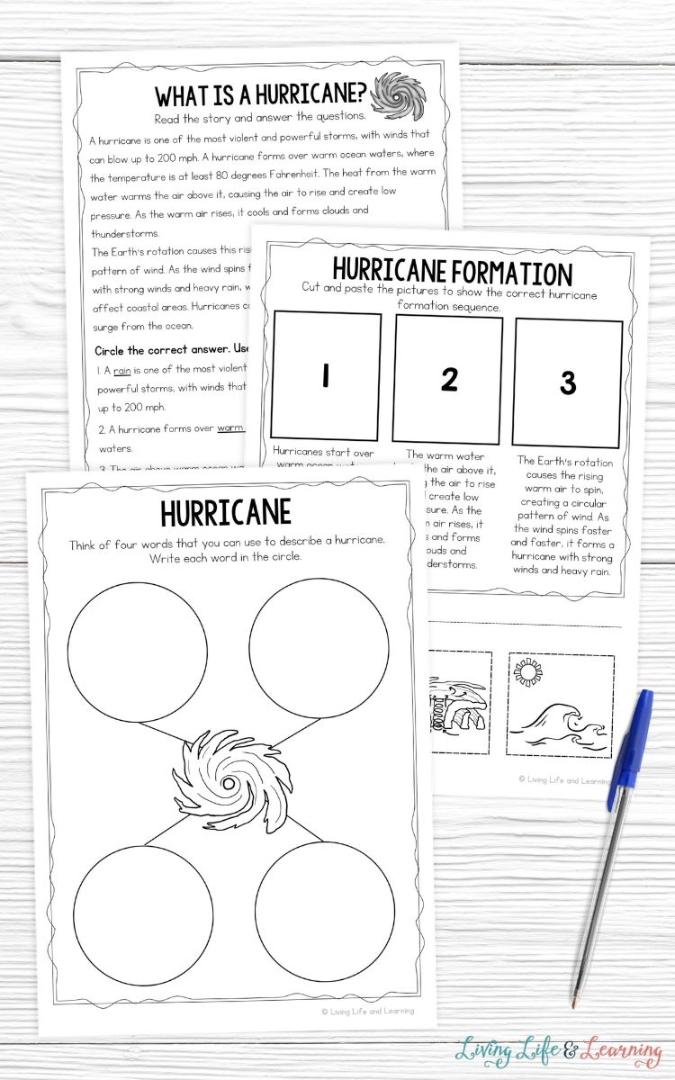 Educational Hurricane Worksheets For Science Lessons Educational Hurricane Worksheets For Science Lessons