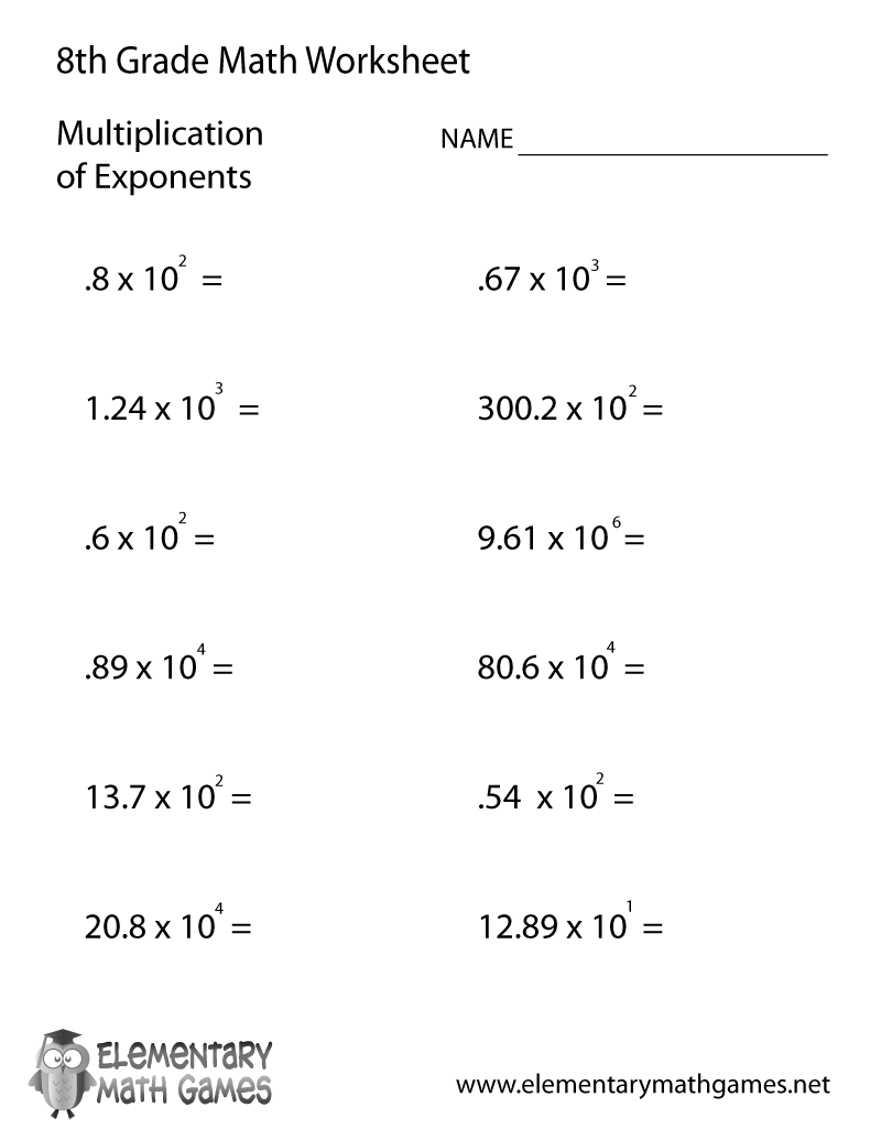 Printable Worksheets For 8th Graders Printable Worksheets For 8th Graders