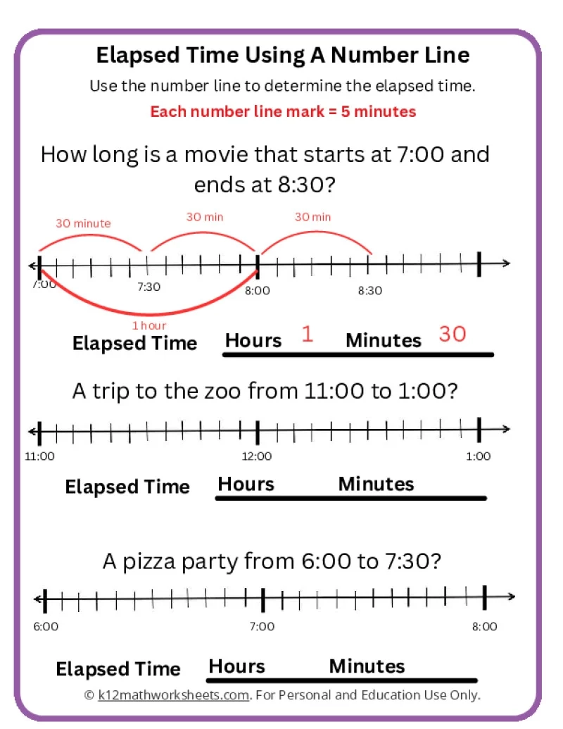 Free Printable Elapsed Time Worksheets Free Printable Elapsed Time Worksheets