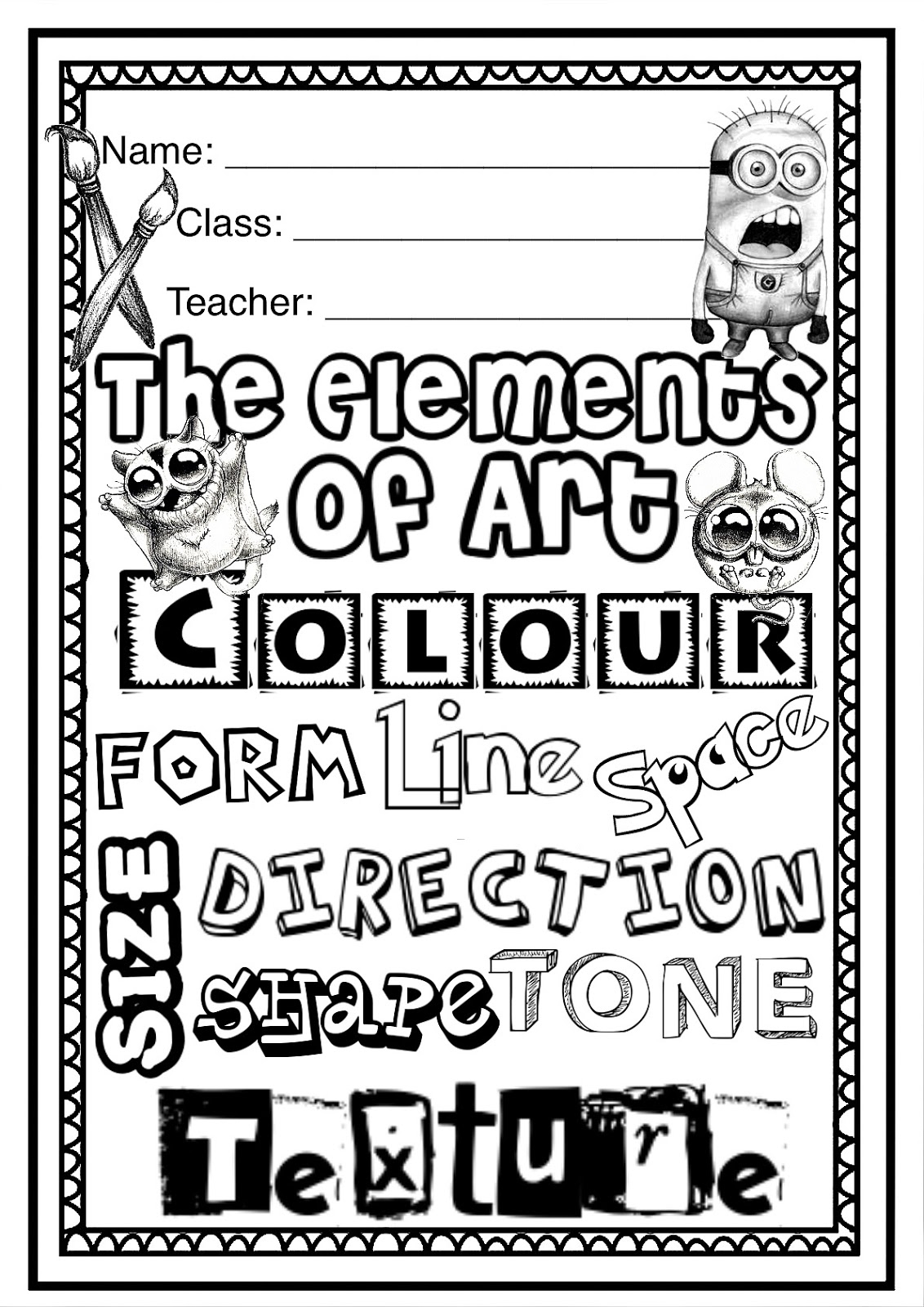 ELEMENTS Of ART Worksheet Booklet For Kindy Year 1 And Year 2 ELEMENTS Of ART Worksheet Booklet For Kindy Year 1 And Year 2