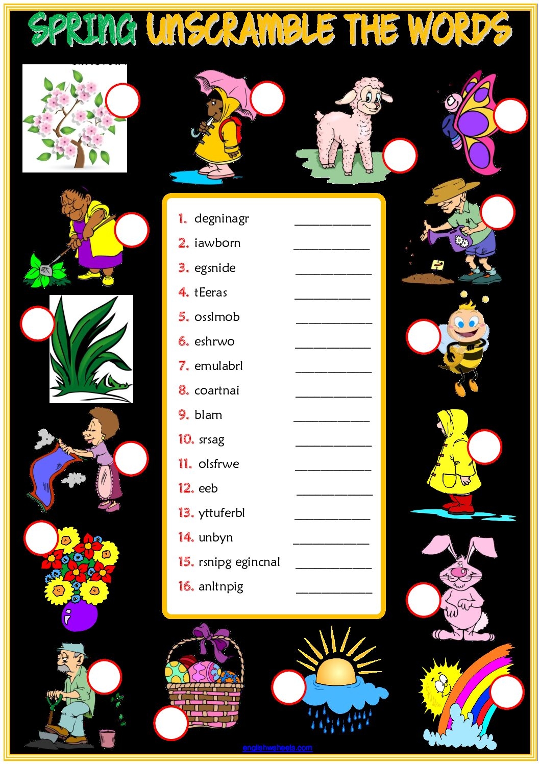 English ESL Worksheet Spring Word Game Language Advisor English ESL Worksheet Spring Word Game Language Advisor