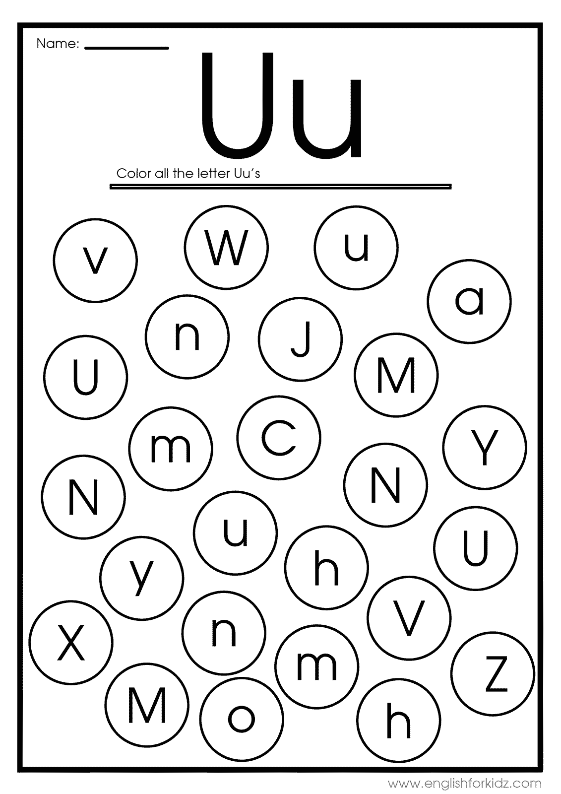 English For Kids Step By Step Letter U Worksheets Flash Cards English For Kids Step By Step Letter U Worksheets Flash Cards