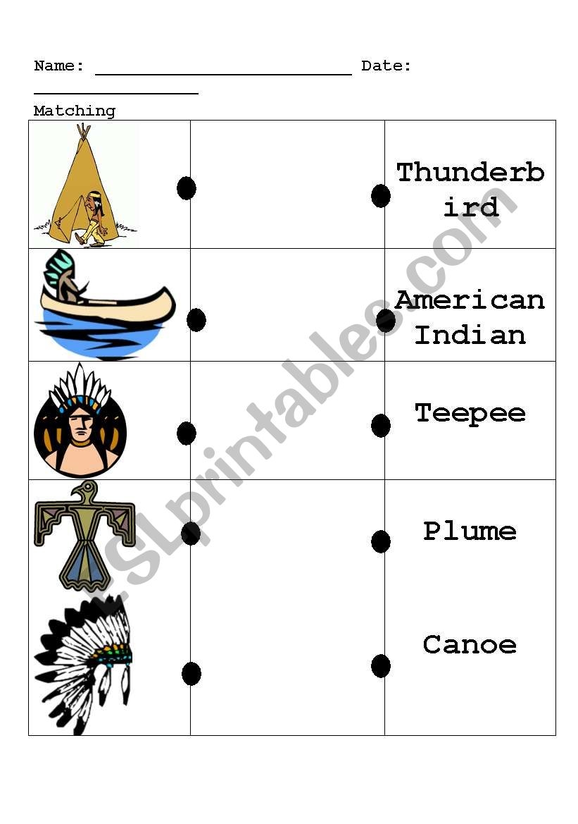 English Worksheets Native American Matching Worksheets Library English Worksheets Native American Matching Worksheets Library