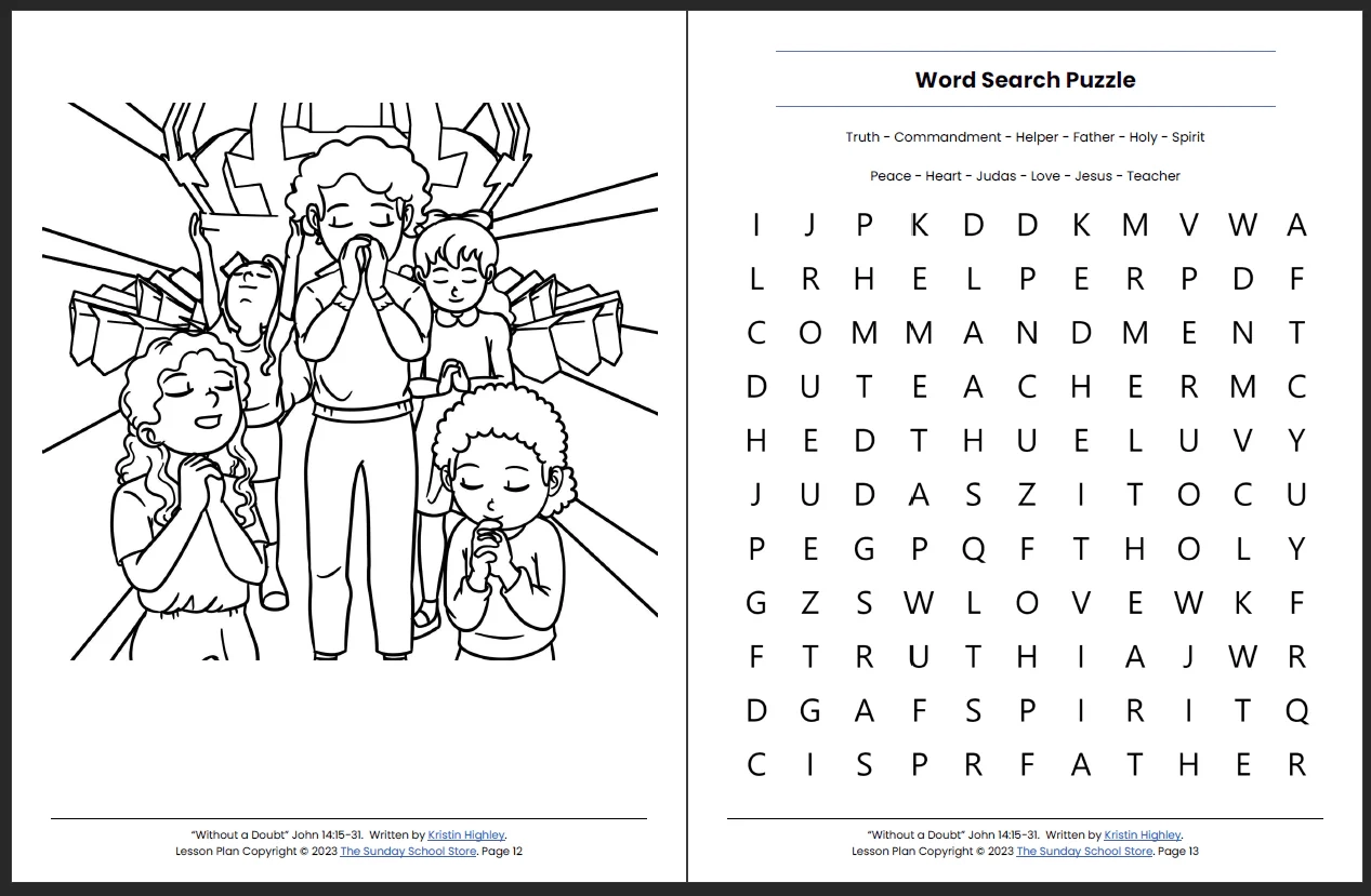 Evidence Of Christ Within John 14 15 31 Printable Bible Lesson Evidence Of Christ Within John 14 15 31 Printable Bible Lesson