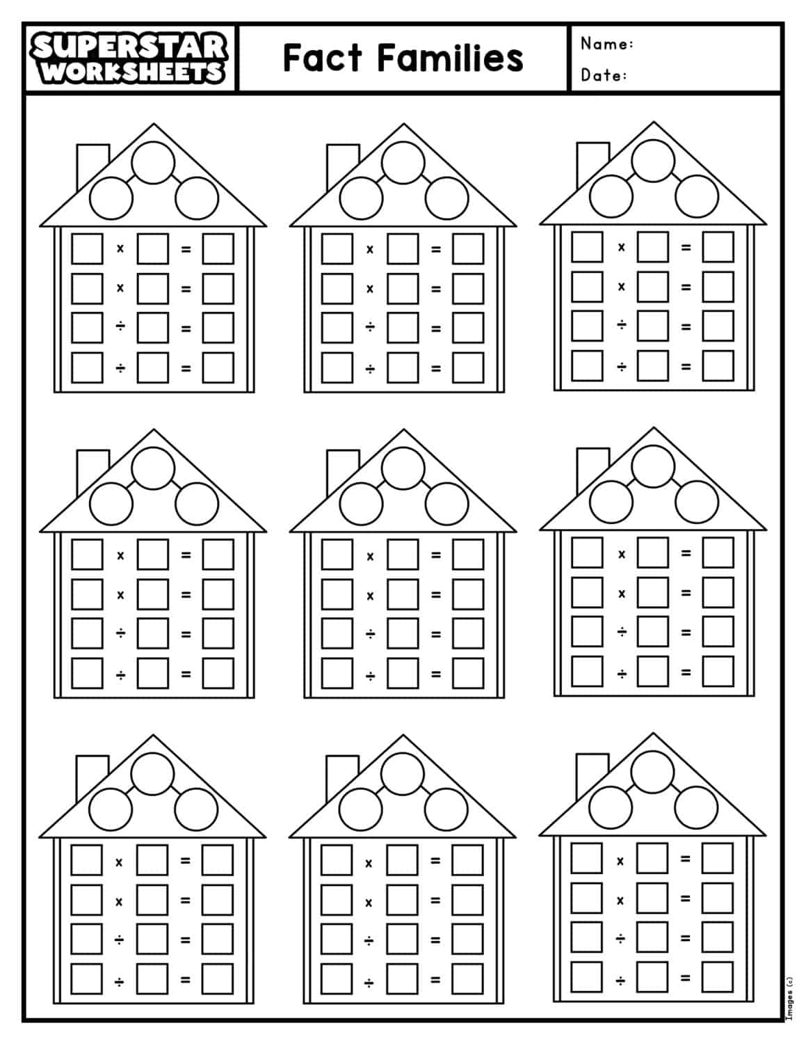 Free Printable Fact Family Worksheets Free Printable Fact Family Worksheets
