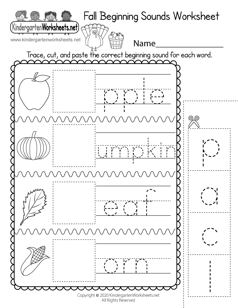 Fall Beginning Sounds Worksheet Free Printable Digital amp PDF Fall Beginning Sounds Worksheet Free Printable Digital amp PDF