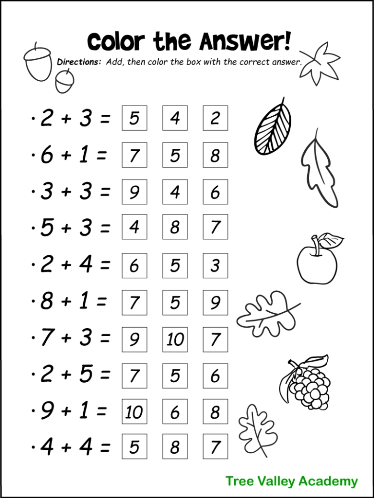 Math Worksheets For 1st Graders Printable Math Worksheets For 1st Graders Printable