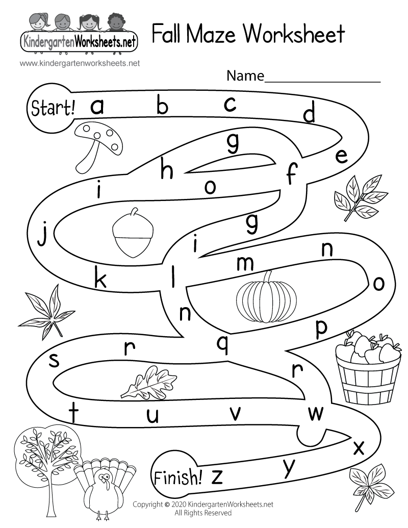 Fall Maze Worksheet Free Printable Digital amp PDF Fall Maze Worksheet Free Printable Digital amp PDF
