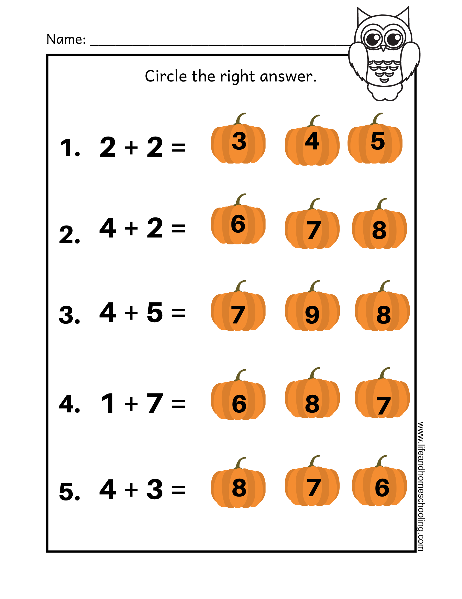Fall Themed Kinder 2nd Grade Math add amp Subtract Made By Fall Themed Kinder 2nd Grade Math add amp Subtract Made By