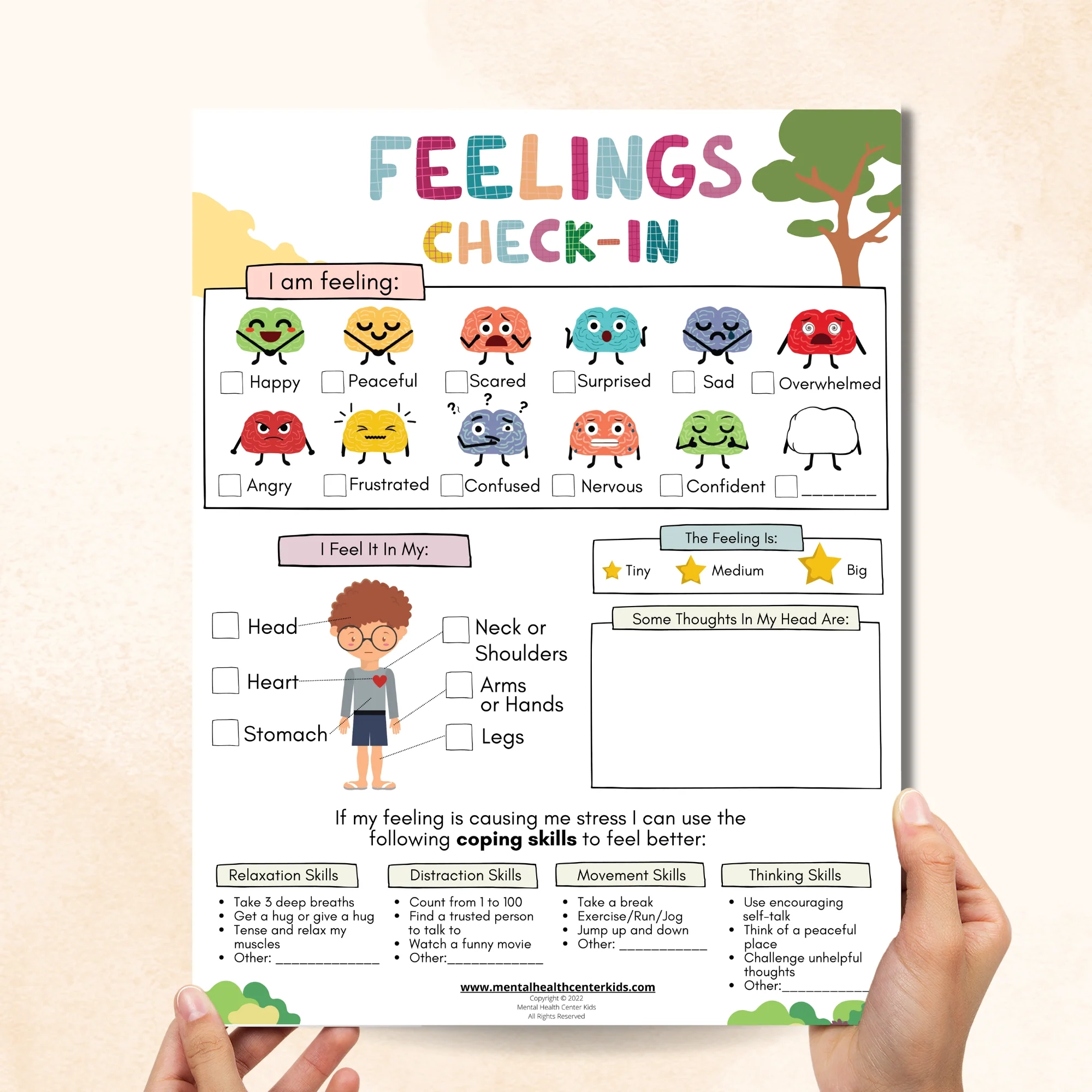 Feelings Check In Worksheet Feelings Check In Worksheet