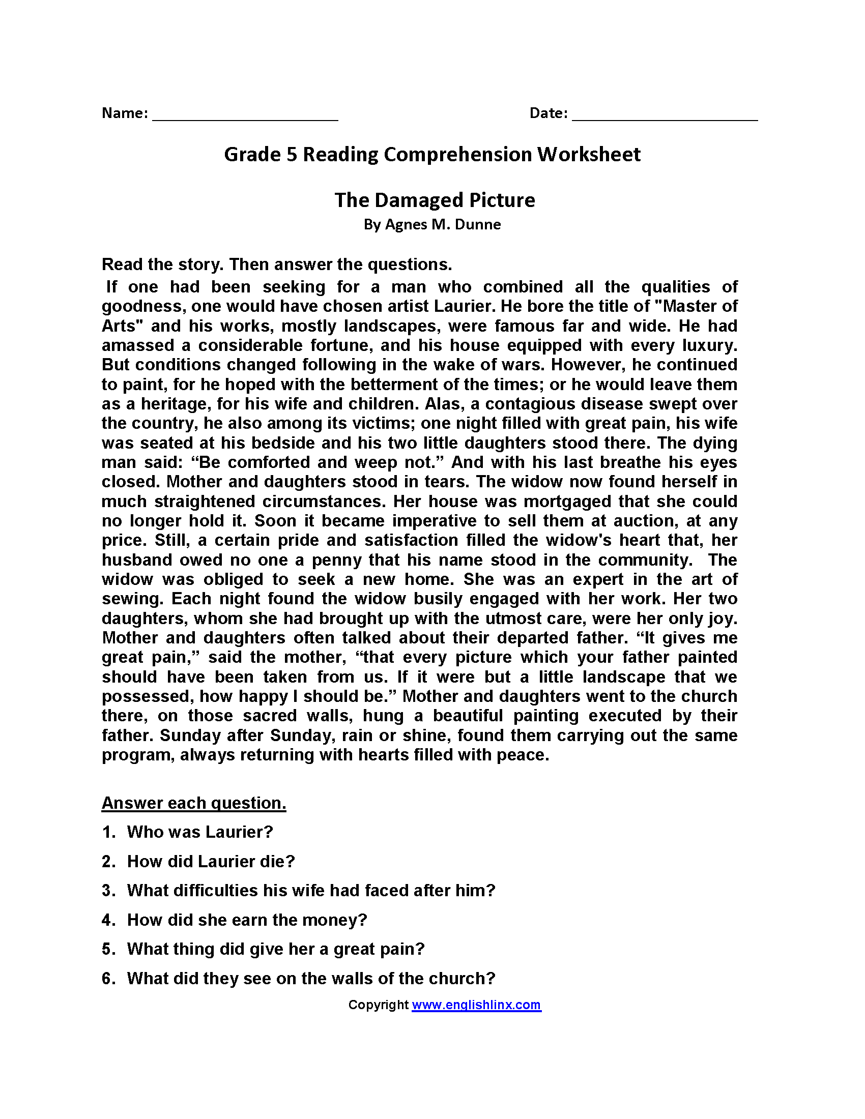 Fifth Grade Reading Worksheets Improve Fluency amp Vocabulary Fifth Grade Reading Worksheets Improve Fluency amp Vocabulary
