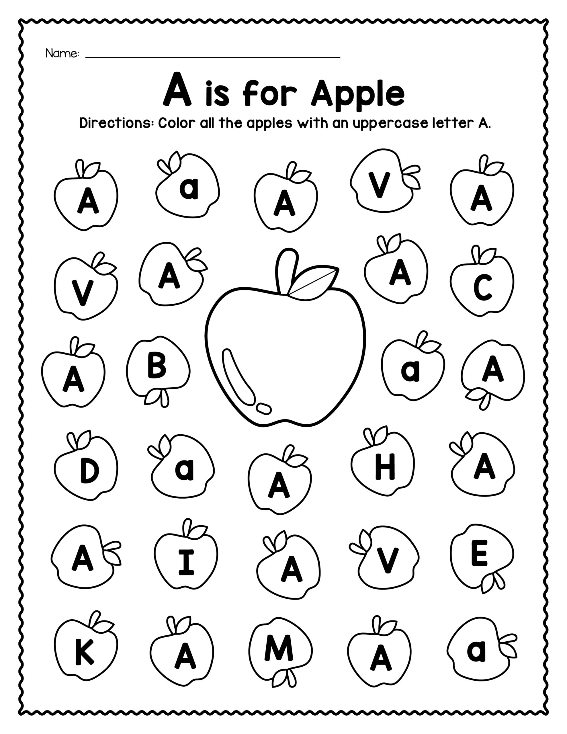 Free Printable Letter Recognition Worksheets Free Printable Letter Recognition Worksheets