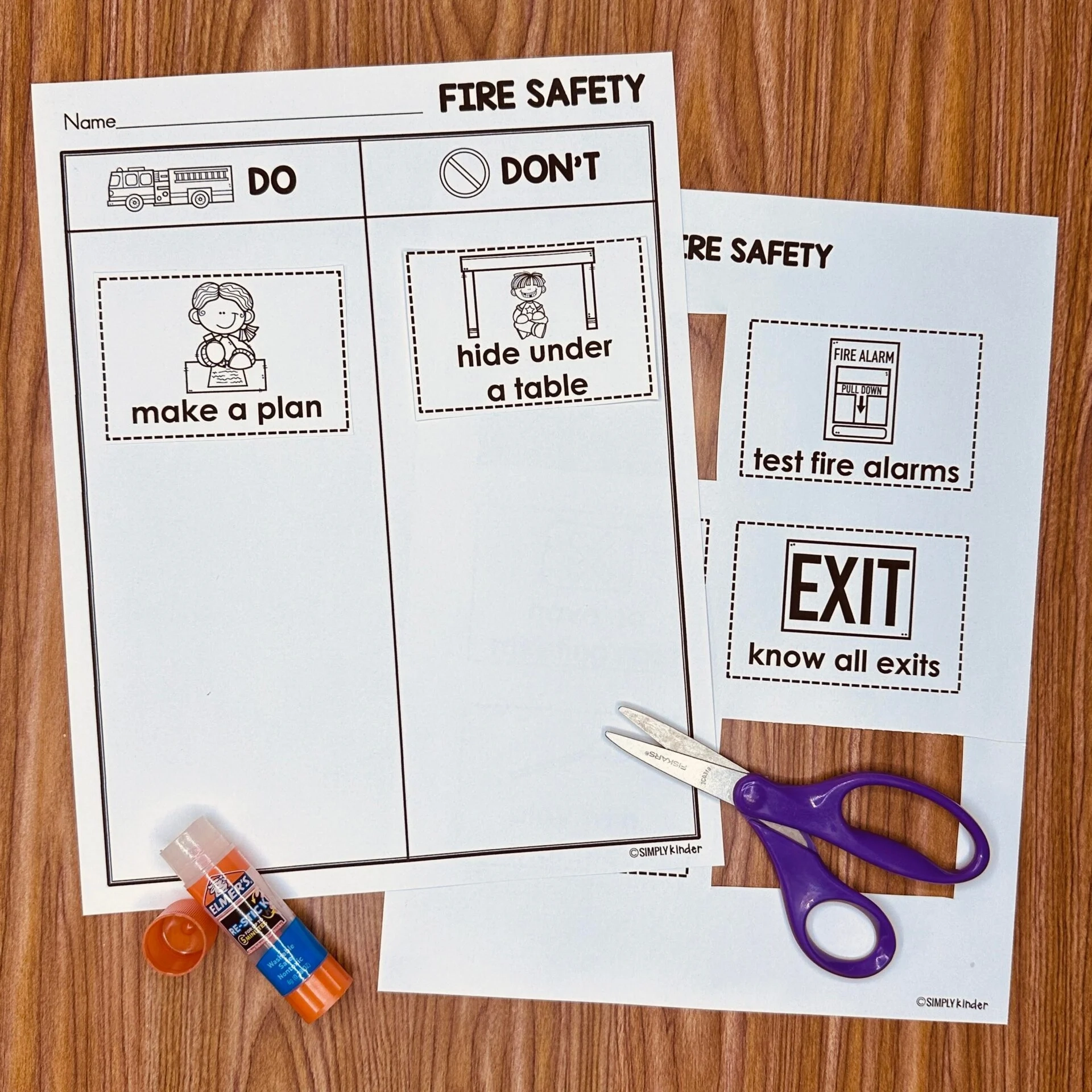 Fire Safety Free Printable Simply Kinder Fire Safety Free Printable Simply Kinder