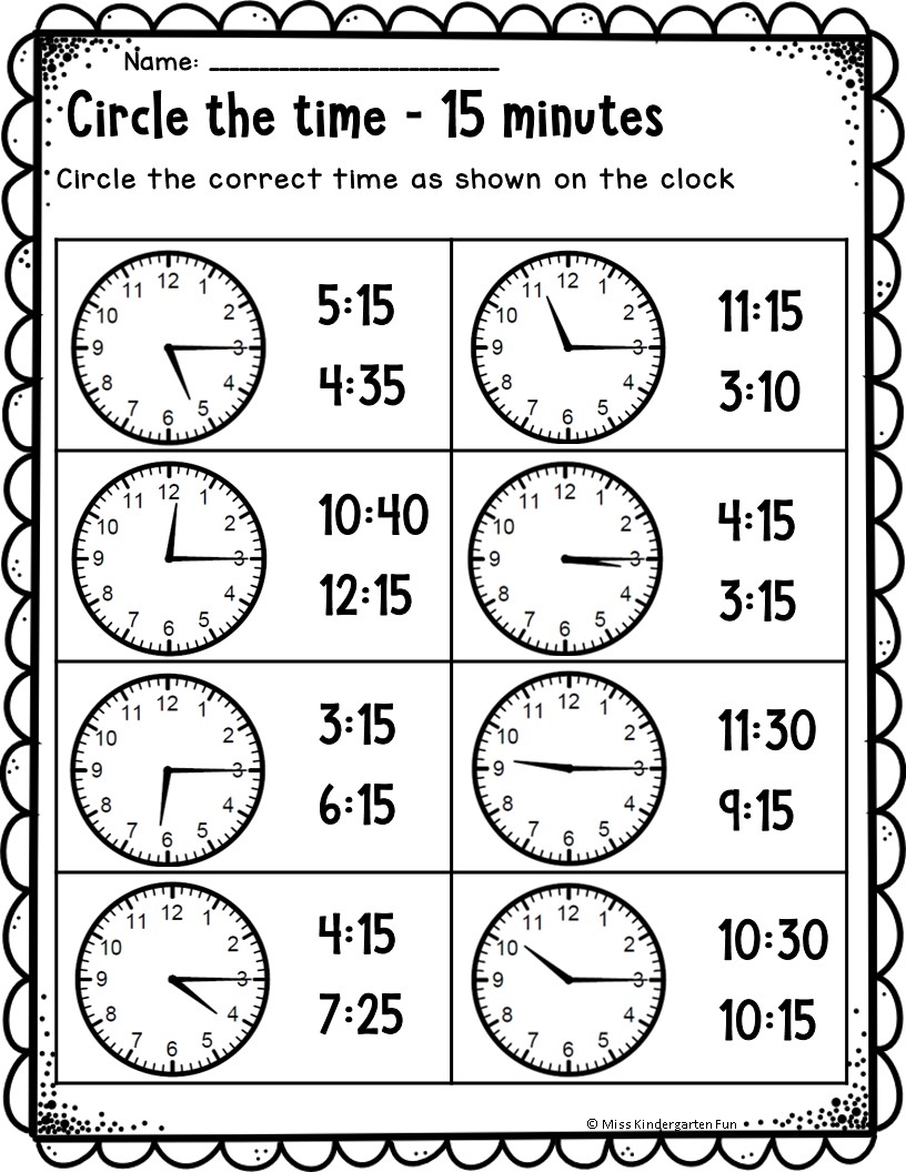 Printable Time Worksheets Printable Time Worksheets