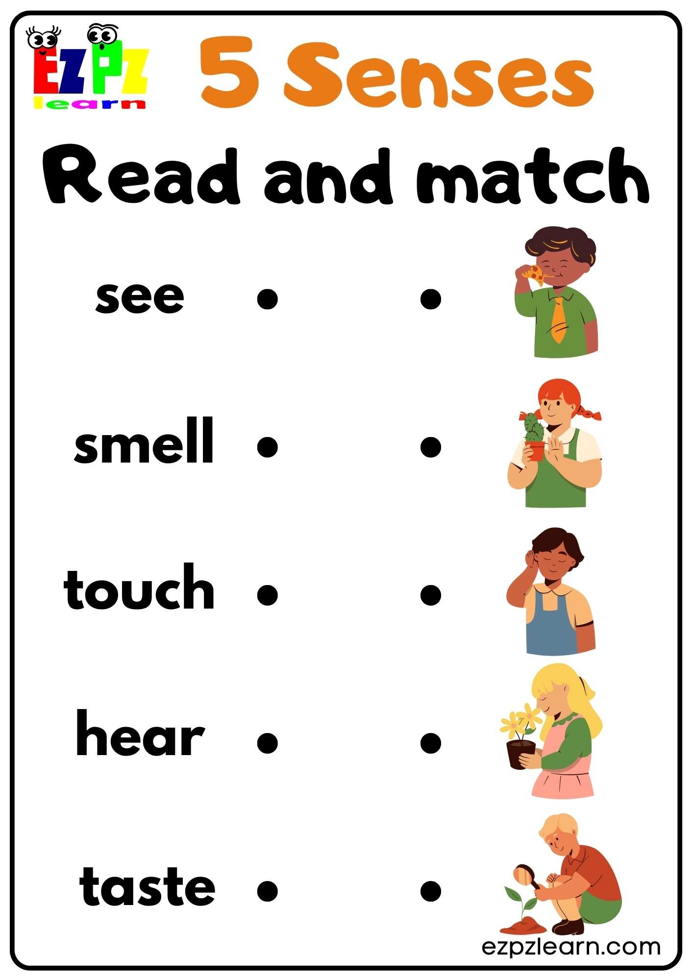 Five Senses Worksheets Free Printables Five Senses Worksheets Free Printables
