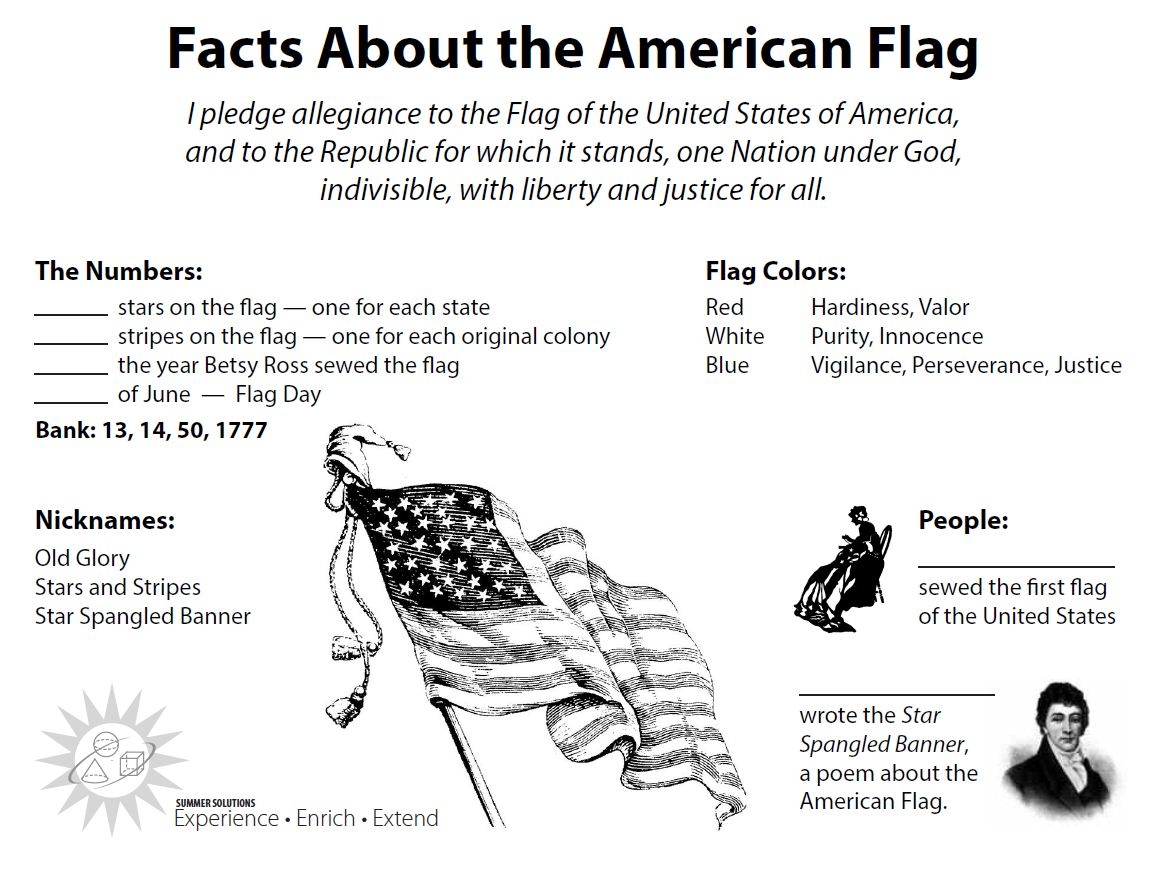 Flag Day Elementary School Workbooks Interleaving And Flag Day Elementary School Workbooks Interleaving And